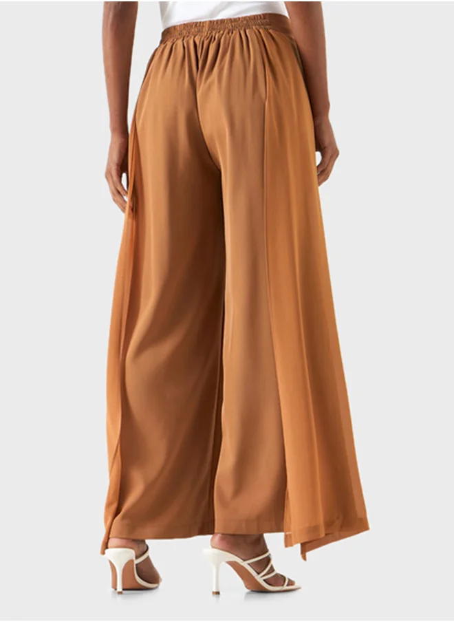 تواكستريمز Overlay Detail High Waist Pants