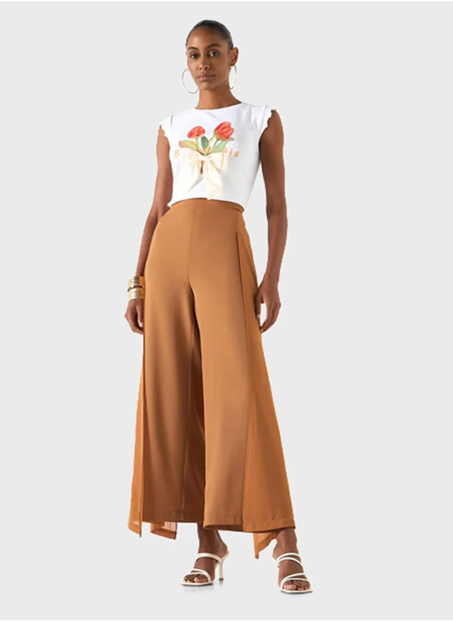 2Xtremz Overlay Detail High Waist Pants