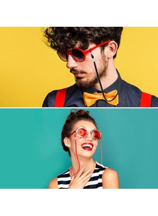 نظارات حزام ، 6 قطعة قسط نظارات حامل سلاسل ، متعدد الألوان نظارات التجنيب للنساء الرجال والاطفال - view 5