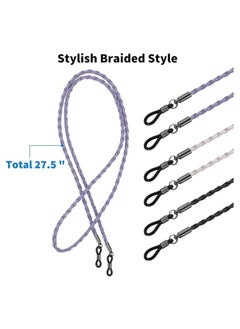 Fanski Eyeglass Strap, 6Pcs Premium Glasses Holder Chains, Multicolor Eyewear Retainer for Women Men and Kids  - Image 3