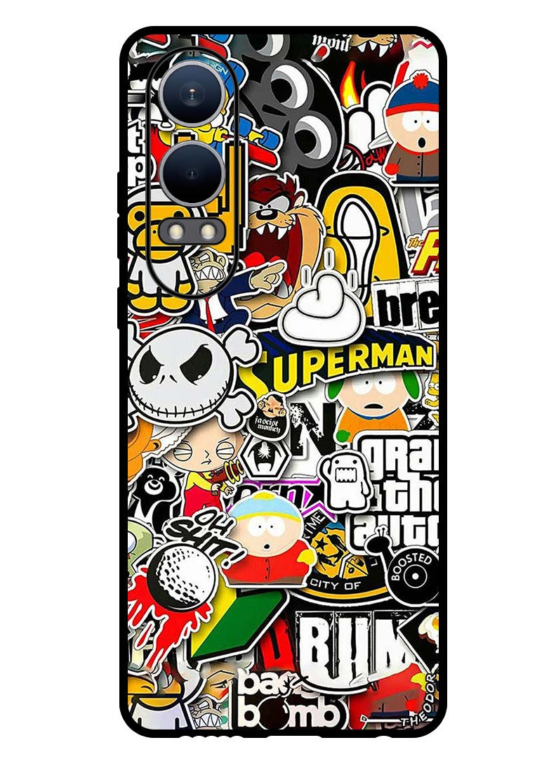 Theodor Protective Case Anti Scratch Shock Proof Bumper Cover For OnePlus Nord CE4 Lite superhero tags - Image 1