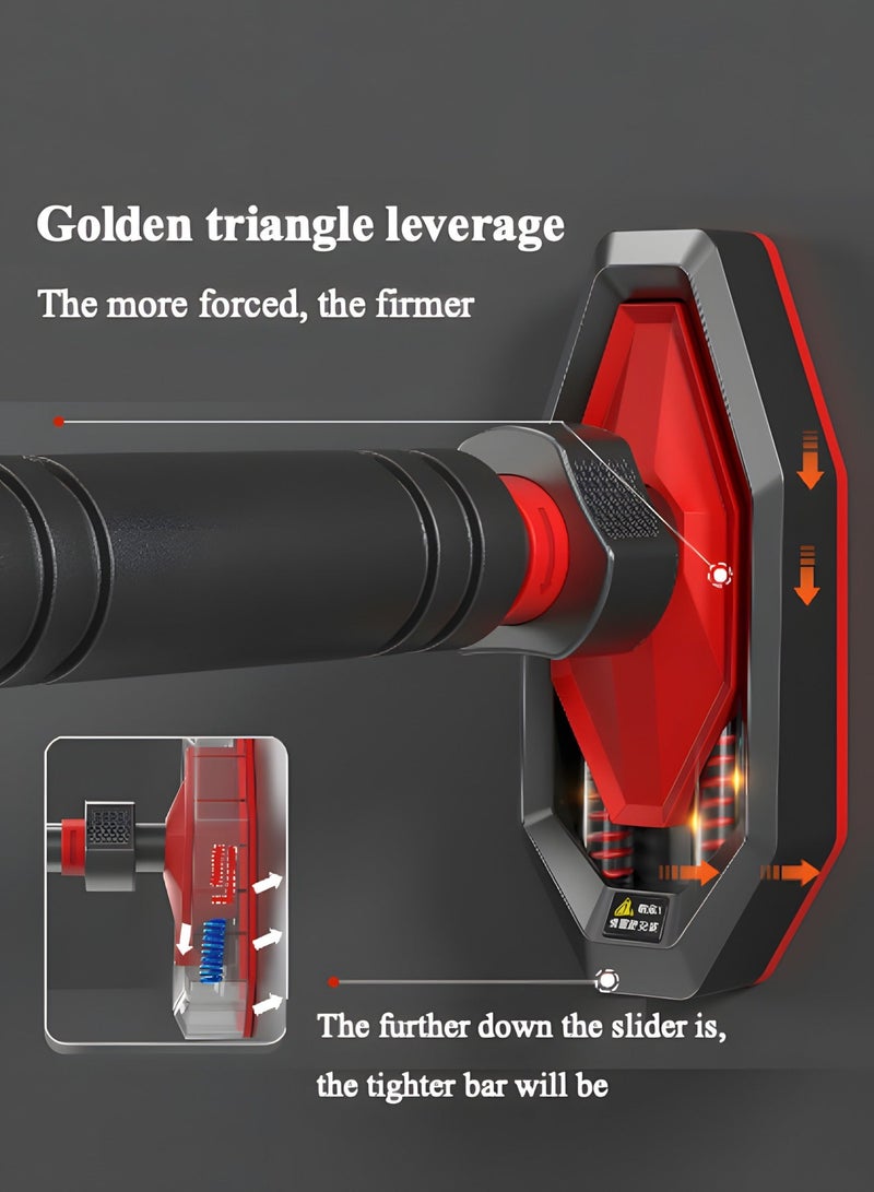95-135 سنتيمتر تدريب القوة قابل للتعديل سحب المتابعة بار باب المنزل العقل الصالة الرياضية بار ، تركيب بدون براغي ، معدات الصالة الرياضية الرياضة المنزلية - Image 4
