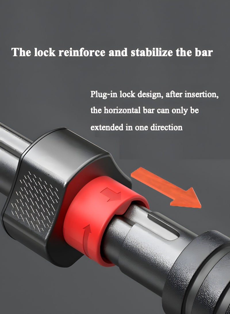 95-135 سنتيمتر تدريب القوة قابل للتعديل سحب المتابعة بار باب المنزل العقل الصالة الرياضية بار ، تركيب بدون براغي ، معدات الصالة الرياضية الرياضة المنزلية - Image 5