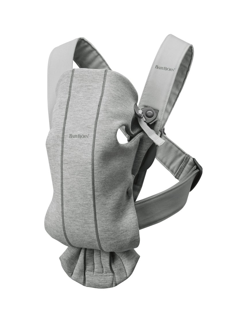 BABYBJORN Baby 3D Jersey Carrier Mini Light Grey  - Image 1