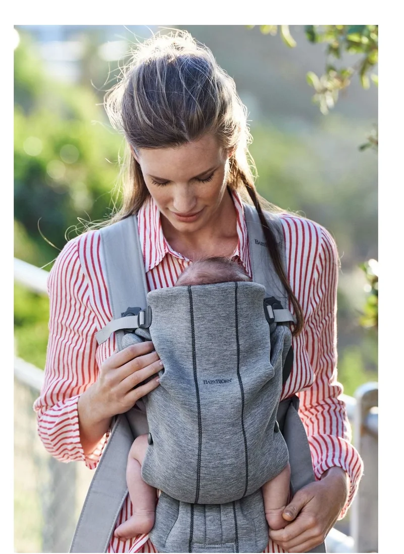 BABYBJORN Baby 3D Jersey Carrier Mini Light Grey