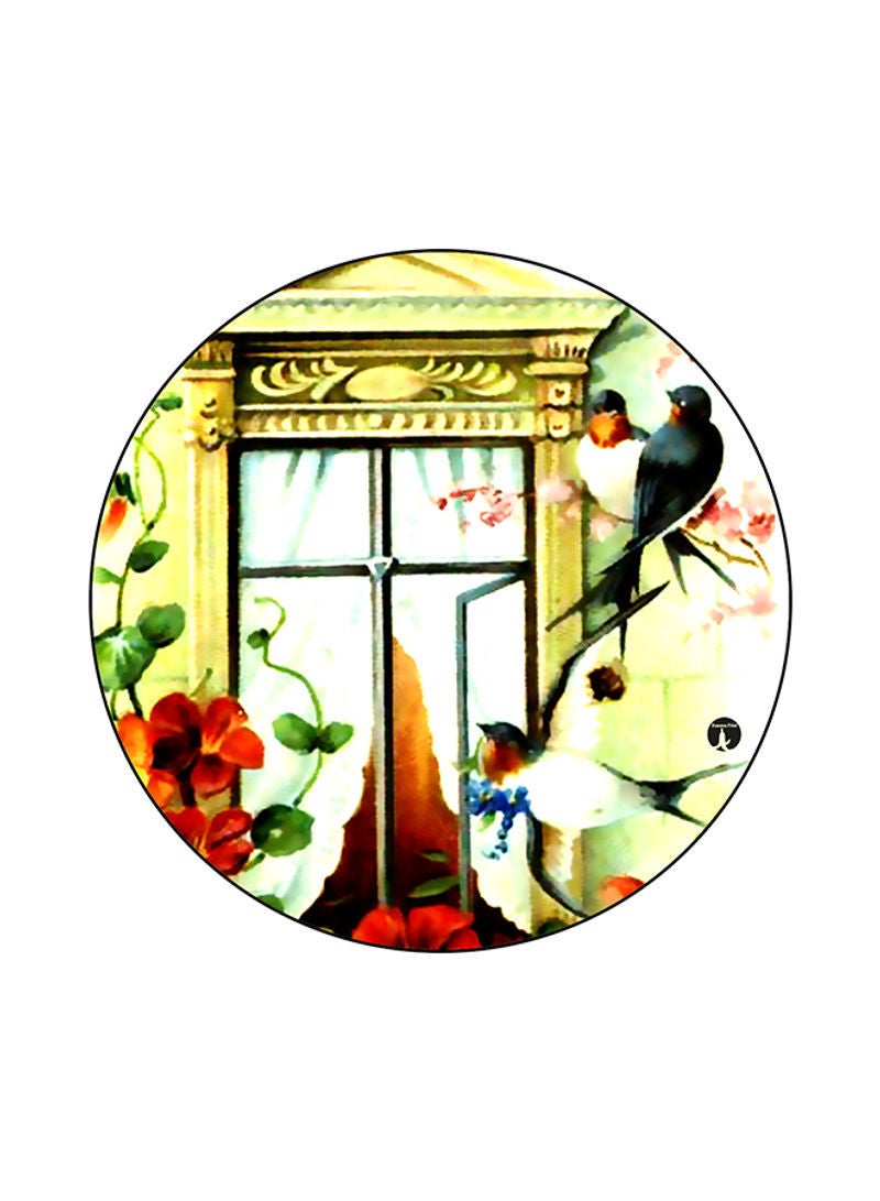 RKN Vintage Art Round Mouse Pad Multicolour