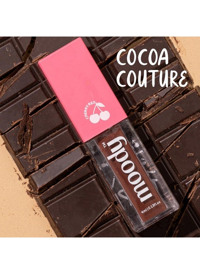 Moody أحمر شفاه سائل غير لامع - كاكاو كوتور، مع زيت الجوجوبا وفيتامين E | مقاوم للنقل، يدوم طويلاً وألوان شفاه زاهية تدوم حتى 12 ساعة | صبغة شفاه خالية من البارابين، 4 مل - Image 2