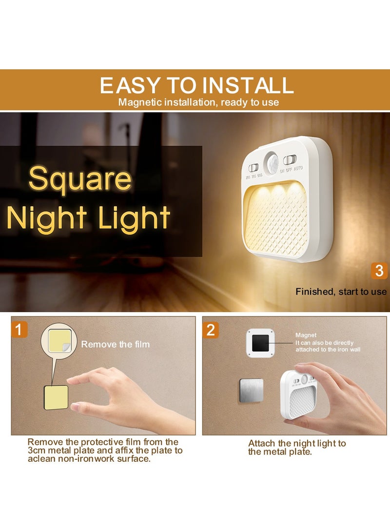 عام الصمام مجلس الوزراء ضوء مربع ذكي جسم الإنسان الاستشعار ضوء اليد الاجتياح ضوء الليل مناسبة للمطبخ ، غرفة المعيشة وغرفة النوم - Image 2