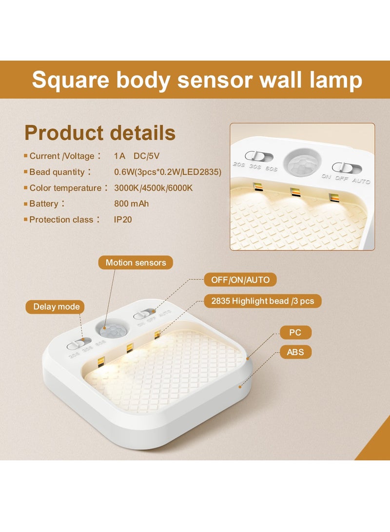 عام الصمام مجلس الوزراء ضوء مربع ذكي جسم الإنسان الاستشعار ضوء اليد الاجتياح ضوء الليل مناسبة للمطبخ ، غرفة المعيشة وغرفة النوم - Image 4