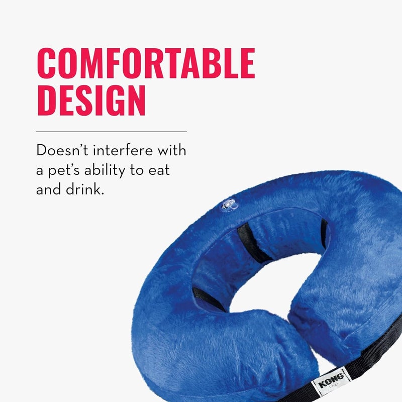KONG Cloud™ Collar - Plush Inflatable E-Collar for Large Dogs - Ideal for Post Surgery Recovery and Injury Protection - Image 5