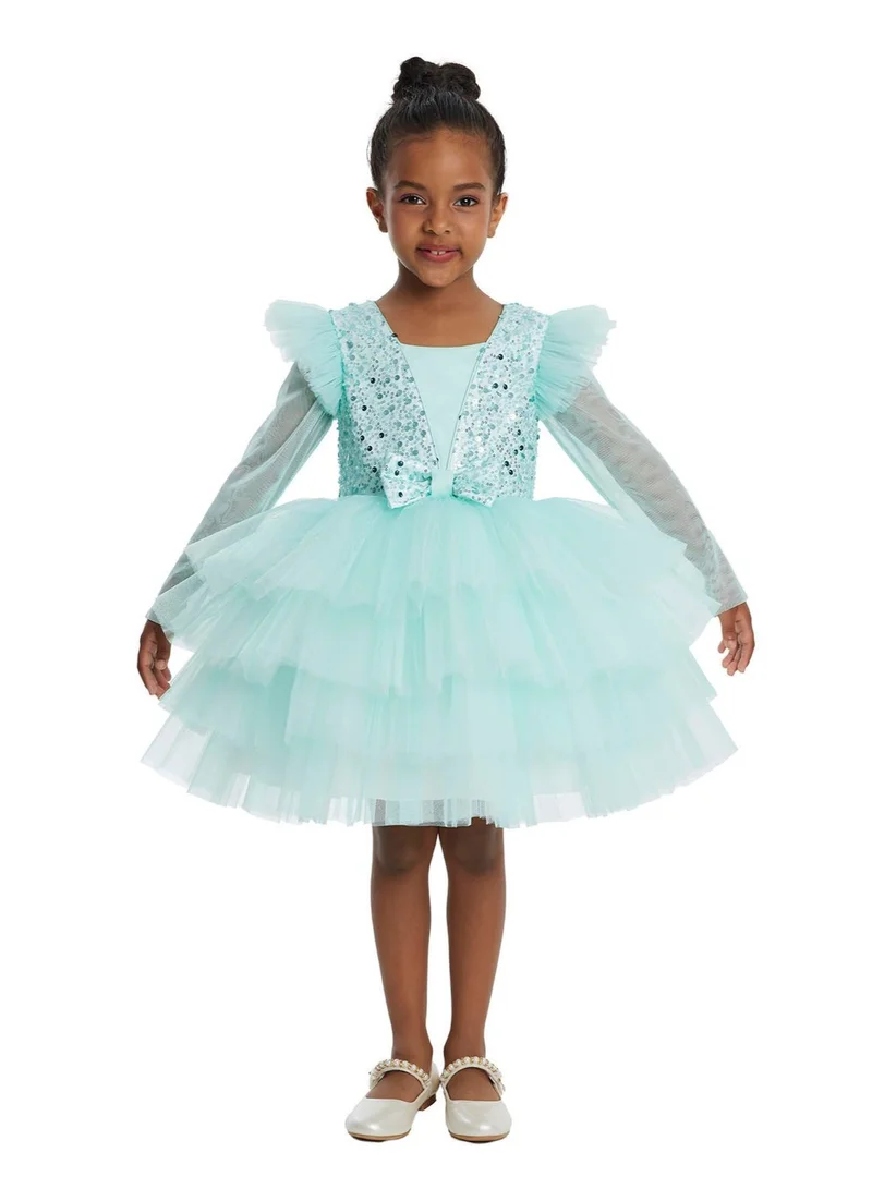 VIA BAMBINO Lovely Girls Dress Mint 34053