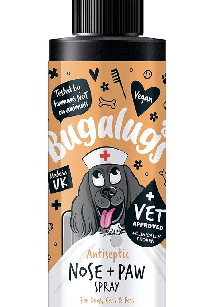 Bugalugs Antiseptic Paw & Nose Spray for Pets - 200ML - Image 1