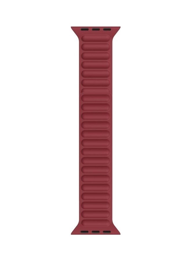 NIBEMINENT Replacement Watchband For Apple Watch Series 7/6/5/4/3/2/1/SE 38/40/41mm Red - Image 2