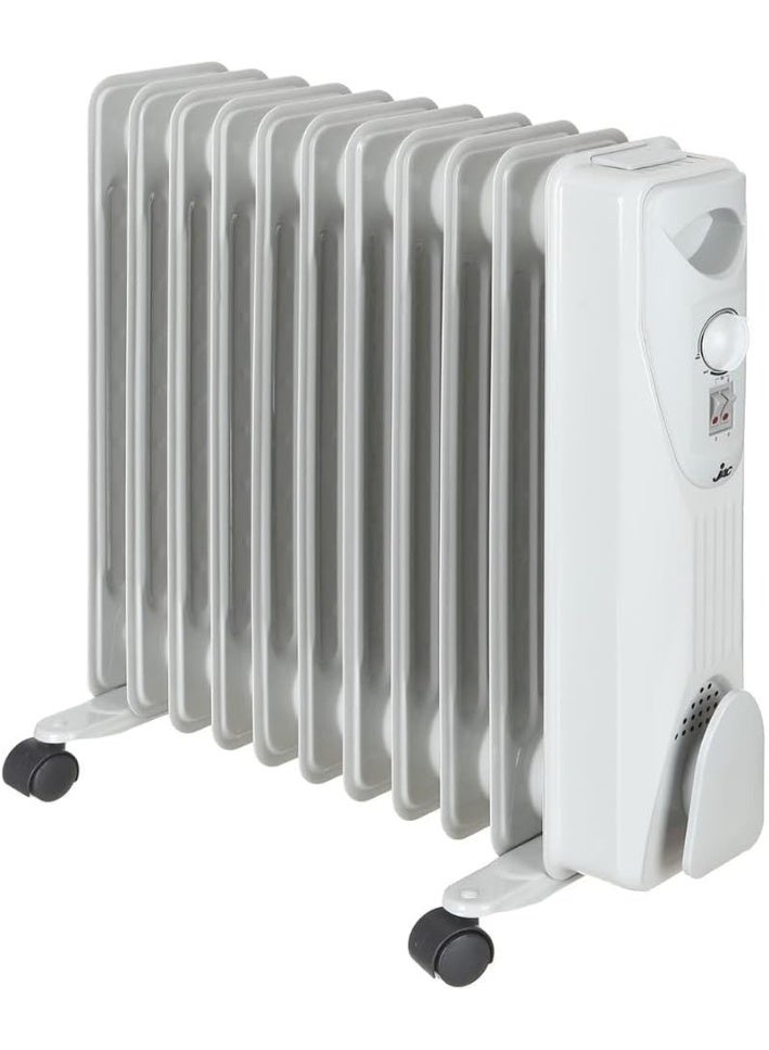 جاك دفاية زيت جاك معدن 1500 وات 9 ريشة 3 اوضاع للتدفئة بعجلات لسهولة الحركة - Image 2