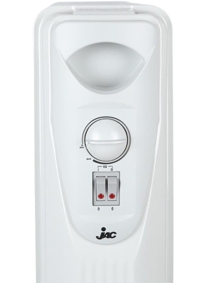 جاك دفاية زيت جاك معدن 1500 وات 9 ريشة 3 اوضاع للتدفئة بعجلات لسهولة الحركة - Image 3