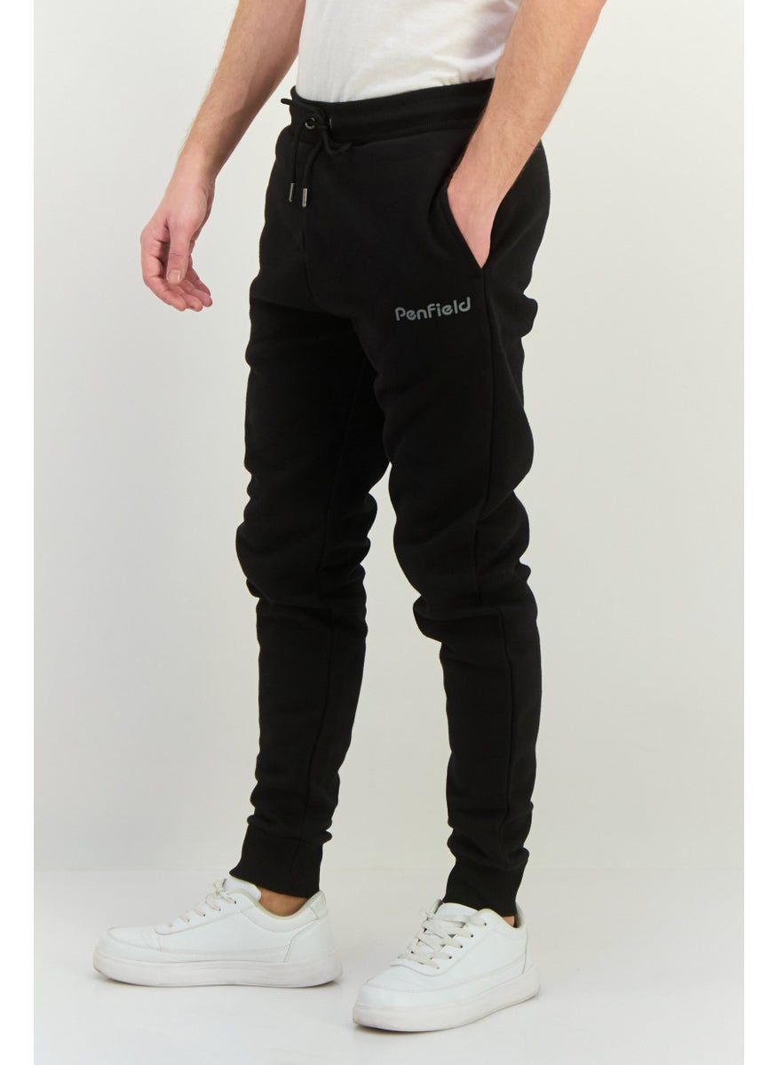 Penfield Men Classic Fit Brand Logo Sweatpants, Black  - Image 2