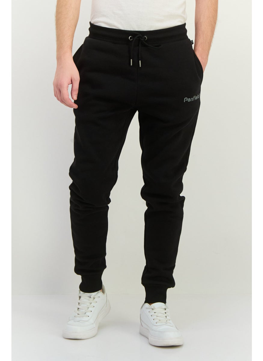 Penfield Men Classic Fit Brand Logo Sweatpants, Black  - Image 1