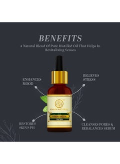 Khadi Natural Tea Tree Pure Essential Oil| Latest International Packaging| Provides Fresh & Purifying Experience| Anti Inflammatory Properties| Skincare & Haircare| Improves Scalp Health| Helps Reduce Spots| 15Ml  - Image 3