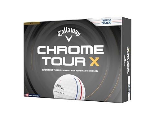 Callaway Golf Chrome Tour X 2026 Golf BallsWhite Triple TrackOne Dozen - Image 1