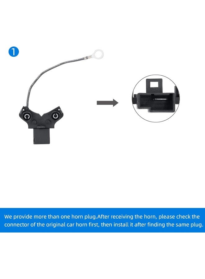SEINECA SEINECA Car Horn Compatible with Toyota, 12V Waterproof Snail Horn High/Low Tone Kit, 110-125 DB  - Image 4