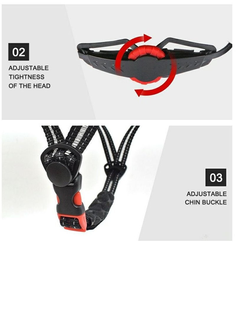 Outdoor Sports - Helmet with front and back Chargeable Led Lamp Lights MTB Bike  Skates and Scooter  Helmet for Unisex - Image 1