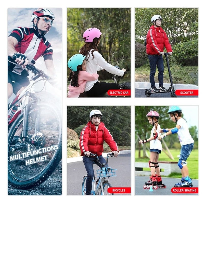 Outdoor Sports - Helmet with front and back Chargeable Led Lamp Lights MTB Bike  Skates and Scooter  Helmet for Unisex - Image 1