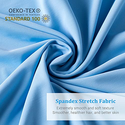 Avolare Cooling Pillow Cases, Arc-Chill Q-max>0.5 Cool Pillowcases for Hot Sleepers, Soft Silky 20" x 30" Summer Pillow Cover with Zipper (Blue, Standard & Queen Size) - Image 4
