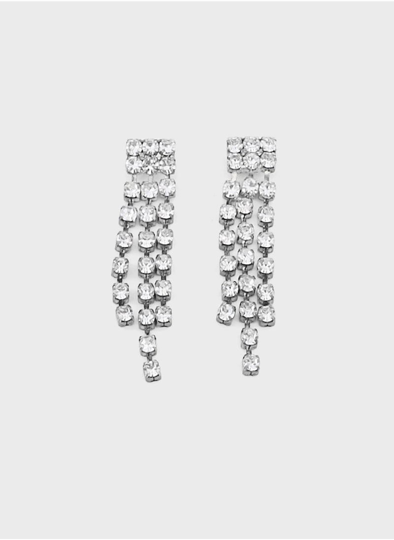 Ella Limited Edition - Rhinestone Necklace & Drop Earring Set - Image 1