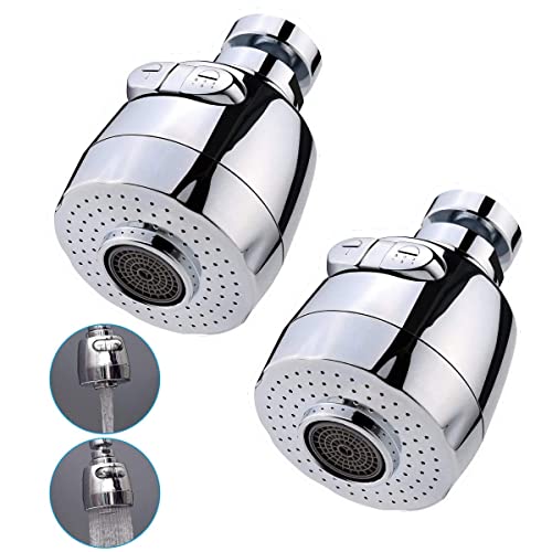 TOMATUS® 2 Pcs 360 Degree Swivel Water Faucet Aerator Nozzle Filter Water Saving Tap Diffuser Kitchen Accessories - Image 1