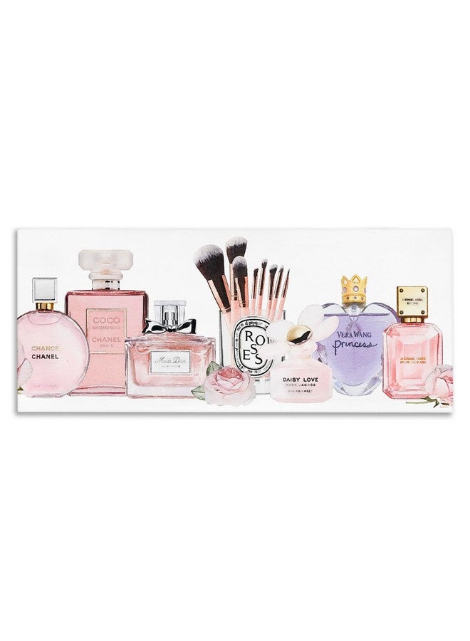 Stupell Industries Stupell Industries Women's Fashion Fragrance Glam Accessories, Design by Amanda Greenwood Wall Art, 13x30, Gallery Wrapped Canvas  - Image 1