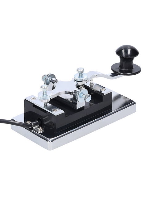 K4 Heavy-duty Electric Telegraph Key CW Communication Short Waves Morse Code Key DIY Telegraphing Key for Shortwave Radios Communication Teaching