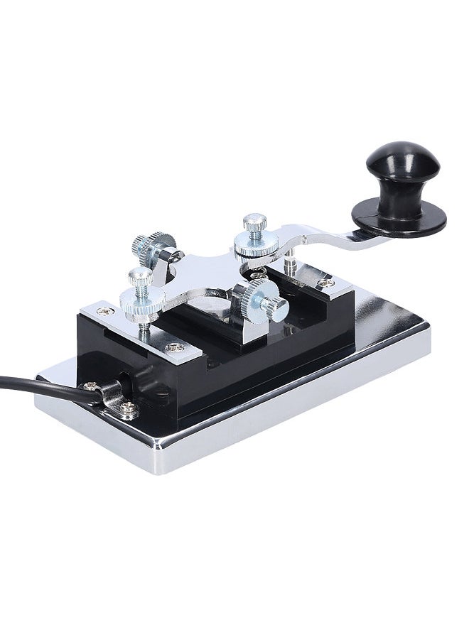 Generic K4 Heavy-duty Electric Telegraph Key CW Communication Short Waves Morse Code Key DIY Telegraphing Key for Shortwave Radios Communication Teaching  - Image 1
