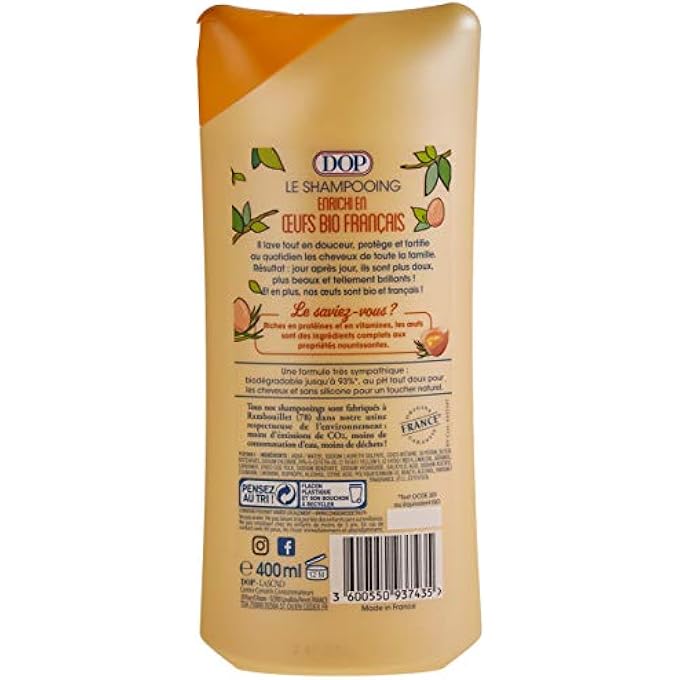 Dop SUPER SOFT SHAMPOO WITH EGGS FOR ALL HAIR TYPES 400 ML - Image 2