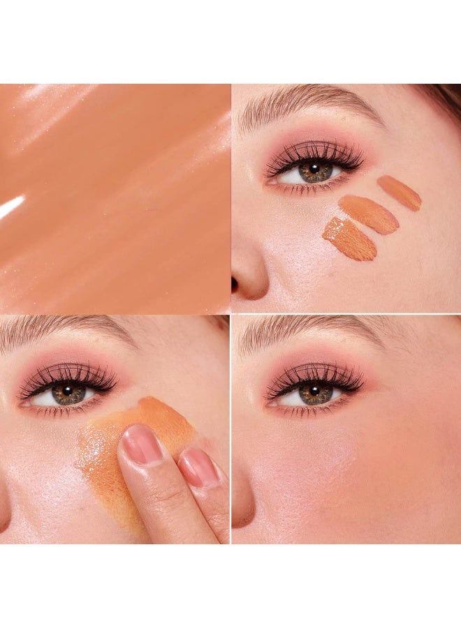 مونايا S002 بلشر ليكود Color Bloom، بيدي لوك مطفي ديوي، سهل التطبيق وبيعمل لمسة طبيعية على الخدود، ثابت وخفيف على البشرة. FEELING GOOD - Image 5