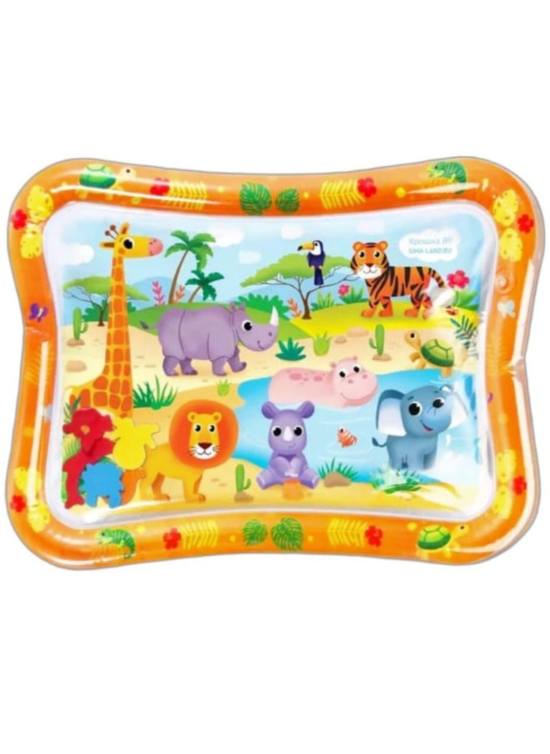 MUMS PLANET Baby Tummy Time Water Mat , Premium Activity Center Promoting Baby Toys & Sensory Toys,Baby play mat Visual Stimulation , new born and baby toys Gift for Boys & Girls  - Image 2