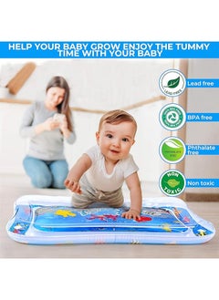 MUMS PLANET Baby Tummy Time Water Mat , Premium Activity Center Promoting Baby Toys & Sensory Toys,Baby play mat Visual Stimulation , new born and baby toys Gift for Boys & Girls  - Image 4