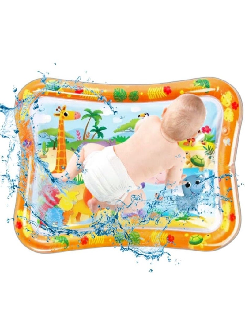 Baby Tummy Time Water Mat , Premium Activity Center Promoting Baby Toys & Sensory Toys,Baby play mat Visual Stimulation , new born and baby toys Gift for Boys & Girls