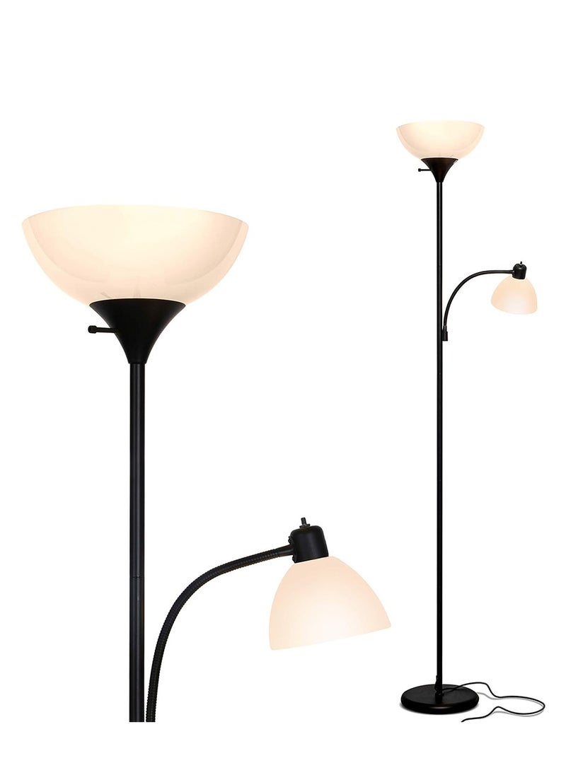 Arabest Vertical Lamps Light,Floor Lamp,Modern Creative Floor Lamp,Wrought Iron Living Room Bedroom Bedside Lamp,Suitable for Living Room,Bedroom,Study,Office Black 179x25 cm  - Image 1