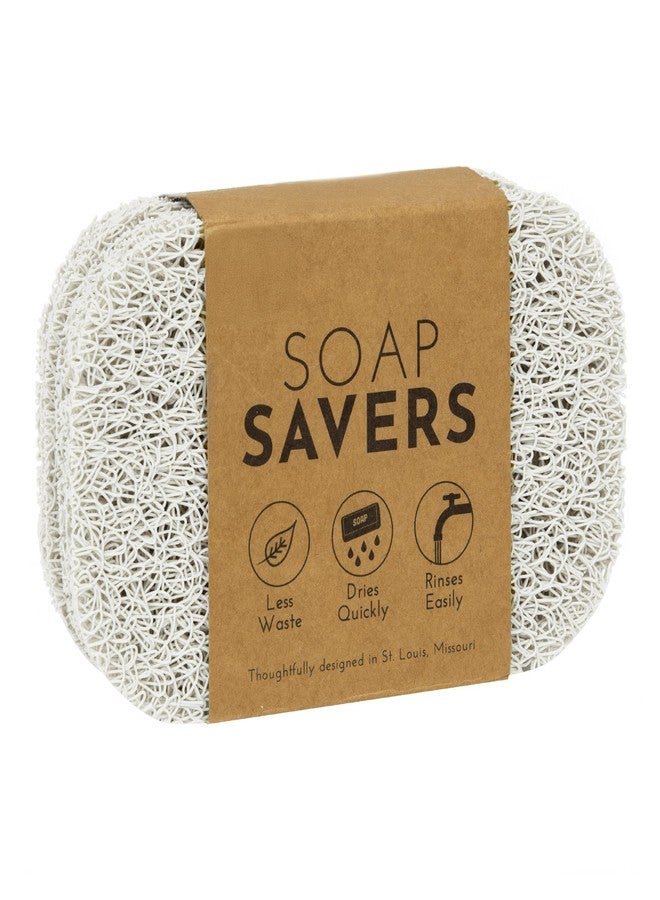 S&T INC. Bar Soap Holder for Kitchen, Bathroom, and Soap Dish, 4 Pack, White, 2.9 inches by 4.4 inches - Image 1