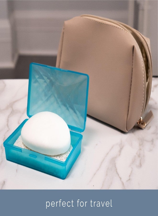 S&T INC. Bar Soap Holder for Kitchen, Bathroom, and Soap Dish, 4 Pack, White, 2.9 inches by 4.4 inches - Image 4