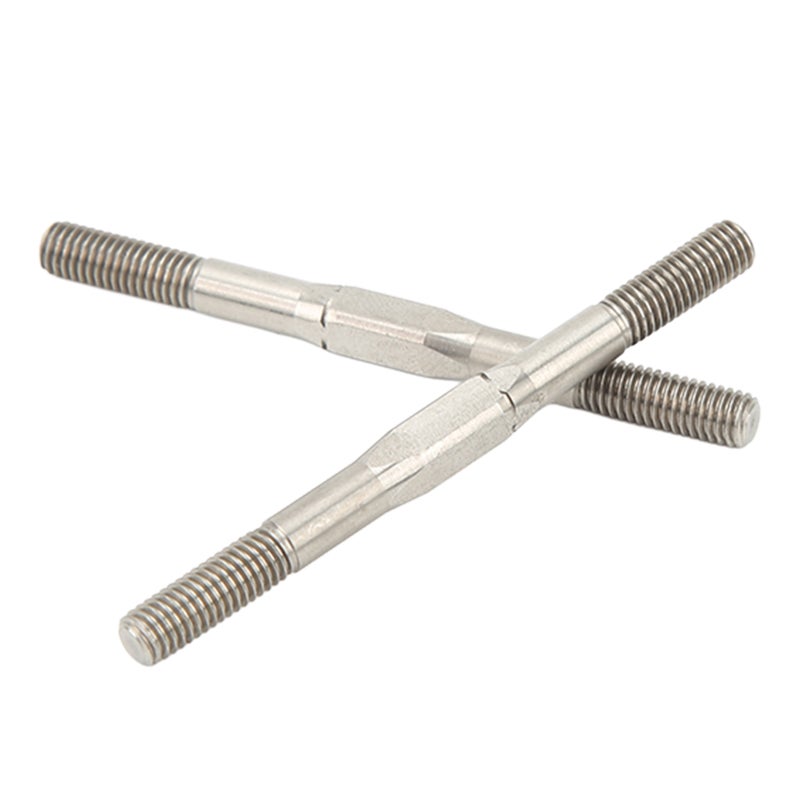 2PCs RV Turnbuckle Tie Rod High Strength Steel M5 65mm Heavy Duty Anti Impact Replacement for ARRMA 1/7 1/8 Series - Image 1
