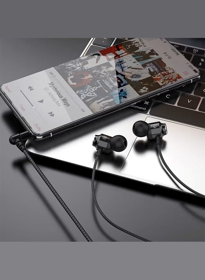 سماعات أذن، سماعات أذن سلكية مع صوت نقي وباس قوي، سماعات أذن سلكية خفيفة الوزن مع ميكروفون وتحكم في مستوى الصوت، مناسبة للأجهزة مقاس 3.5 مم، والهواتف المحمولة، والكمبيوتر اللوحي، والكمبيوتر المحمول، والكمبيوتر المكتبي، ومشغل MP3، وما إلى ذلك - Image 5