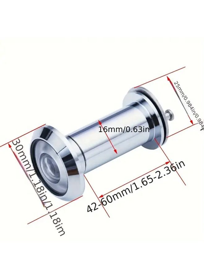 High Definition Wide Angle Red Bronze Cat Eye Door Viewer Anti Theft Door Mirror 180 200 Degree Glass Lens With Privacy Peephole Discreet View Hotel Security Hardware Compact Design - Image 3