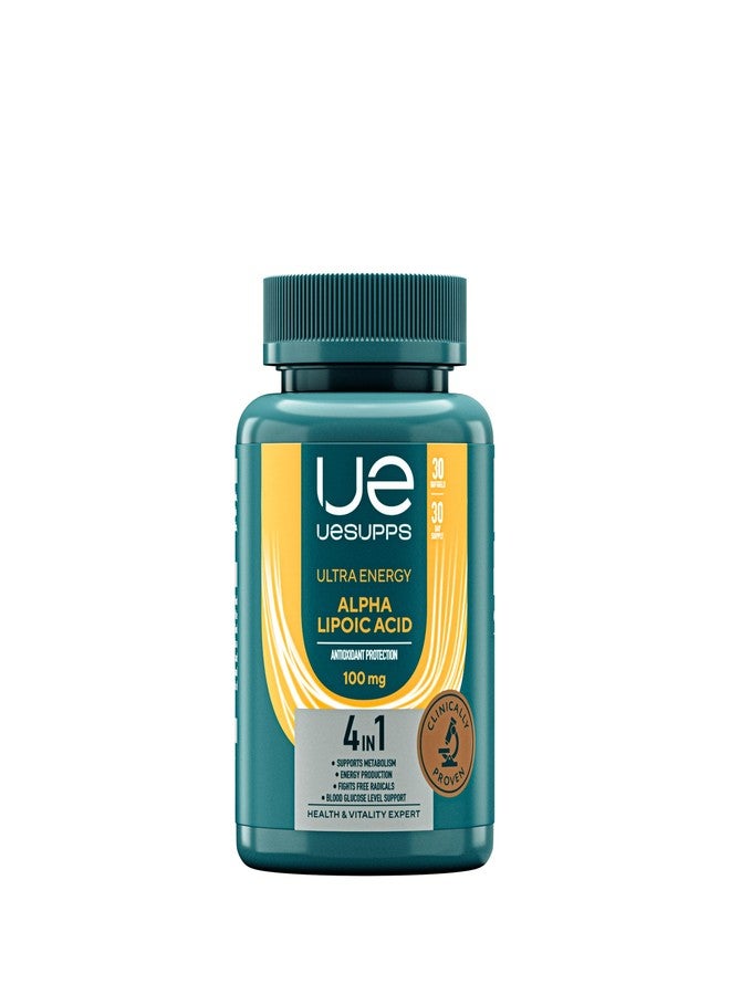 UESUPPS Alpha Lipoic Acid | 30 Softgels | Natural Antioxidant Support for Energy Metabolism, Cellular Protection & Healthy Aging | ALA Supplement. Made in UAE. - Image 2
