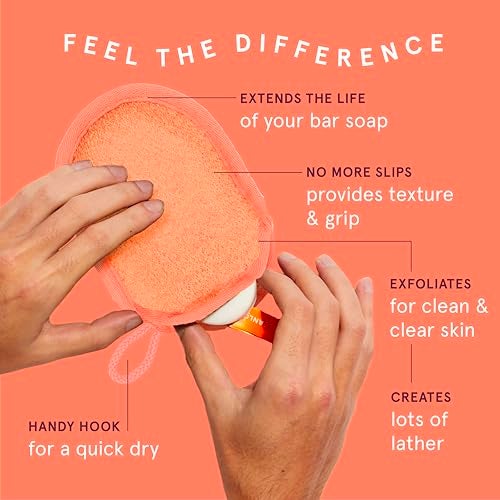 Cleanlogic Bath & Body Exfoliating Soap Saver, Exfoliator Scrubber Pouch, Daily Skincare Routine for Smooth Clean Skin, Assorted Colors, 3 Count Value Pack - Image 2