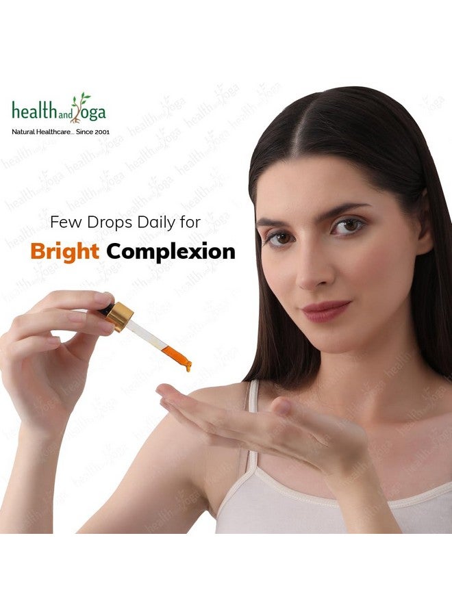 HealthAndYoga® Kumkumadi Face Glow Oil (30 ml) - Ayurvedic Beauty Recipe - Saffron & Herbs Infused Oil - Reduces wrinkles, dullness & pigmentation, Hydrates, Boosts Glow - Night & Day Skin Care Ritual - Image 5
