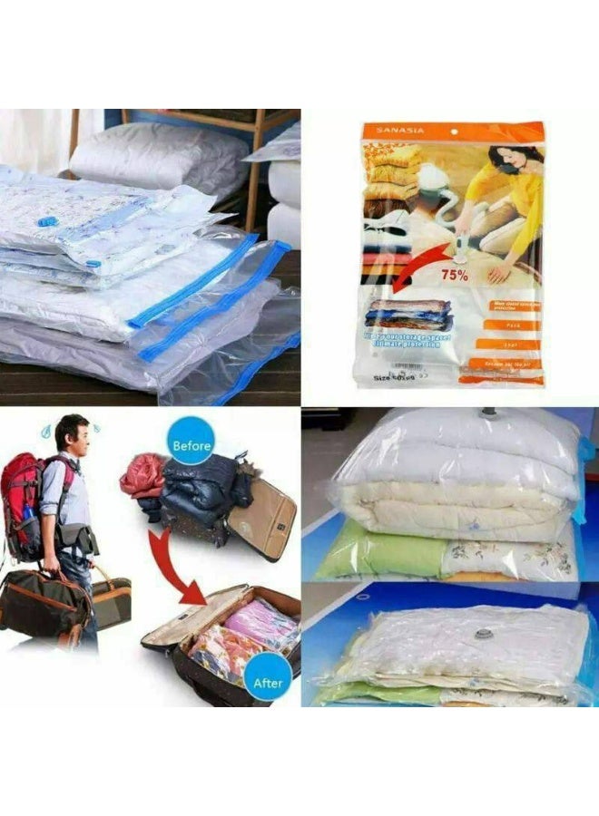 Generic valueable 1 Vacuum-sealed storage bags, strong, space-saving, reusable, and provide 80% more storage space (70 x 100 cm). - Image 4