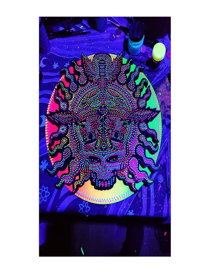Americos Glow in The Dark Pigment Luminous Powder (Fluorescent Yellow) Non-Toxic, for Slime Nails, Wall Painting, Resin, Concerts (60 GM) - Image 4