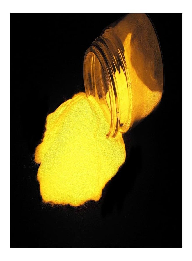 Americos Glow in The Dark Pigment Luminous Powder (Fluorescent Yellow) Non-Toxic, for Slime Nails, Wall Painting, Resin, Concerts (60 GM) - Image 2