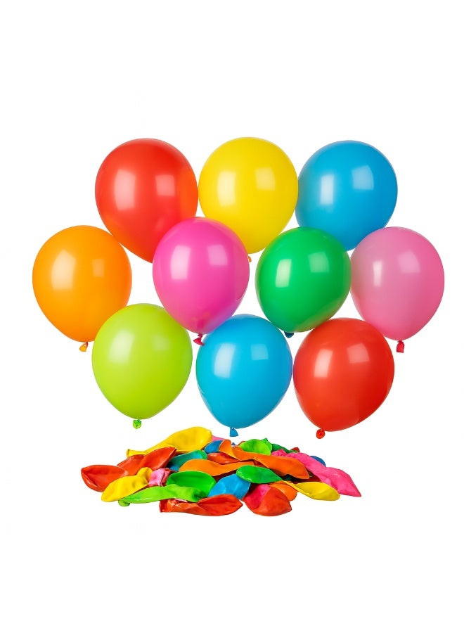 نقطة الحزب بالونات - عبوة من 50 بالونًا قياسيًا من اللاتكس، مقاس 10 بوصات، بالونات حفلات بألوان متنوعة لديكور أعياد الميلاد وحفلات الزفاف والمهرجانات - Image 1